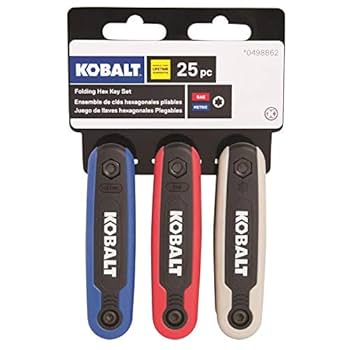 Kobalt 498862 25-Key Folding Hex Key Set, Inch/Metric/Torx 3